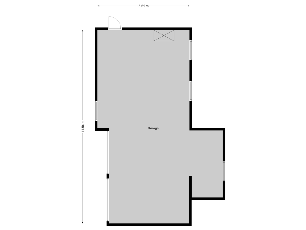 View floorplan of Garage of Arriërveldsweg 4