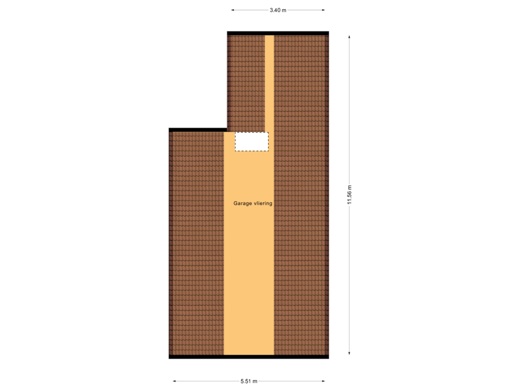 View floorplan of Garage vliering of Arriërveldsweg 4