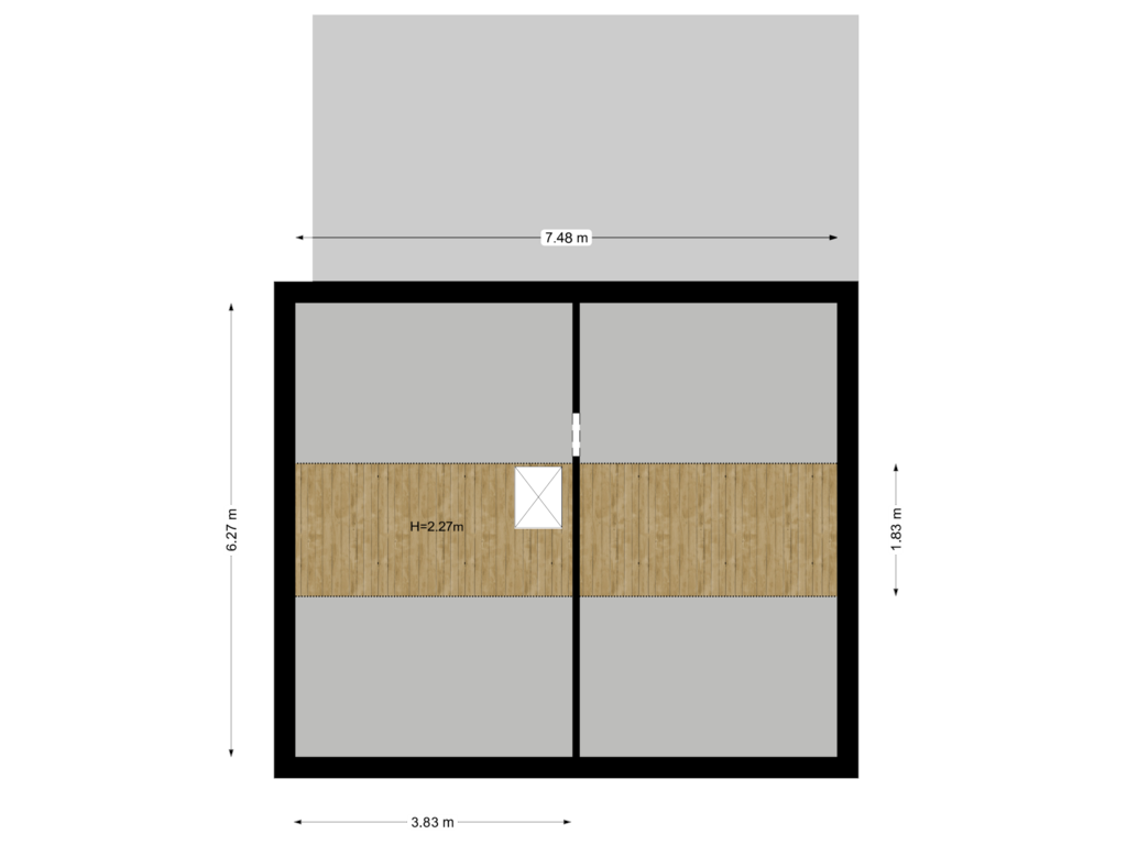 Bekijk plattegrond van Tweede verdieping van Franssenstraat 37