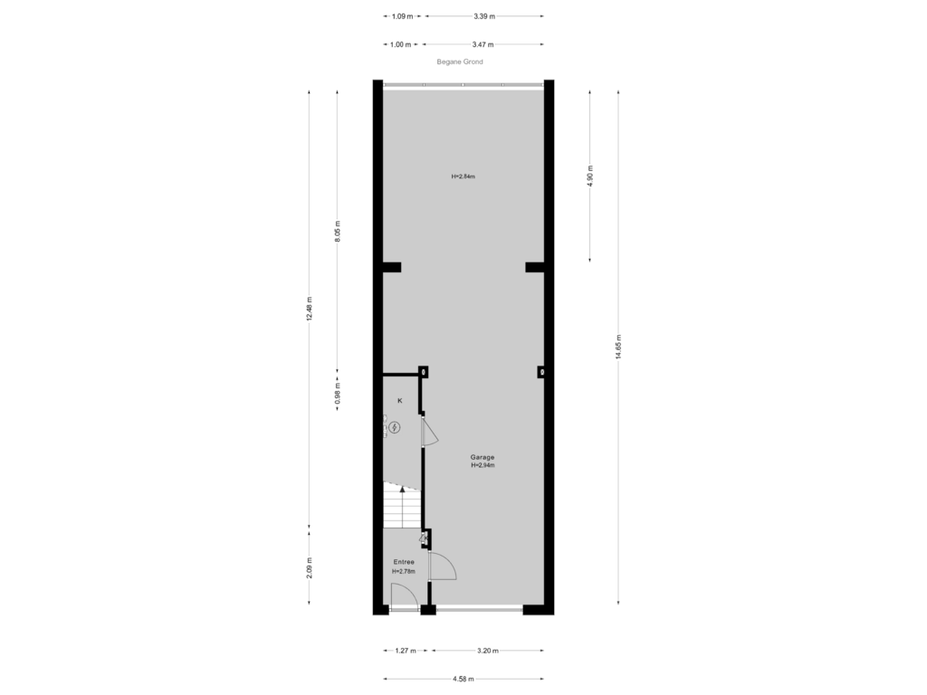 Bekijk plattegrond van Begane Grond van Menninckstraat 15