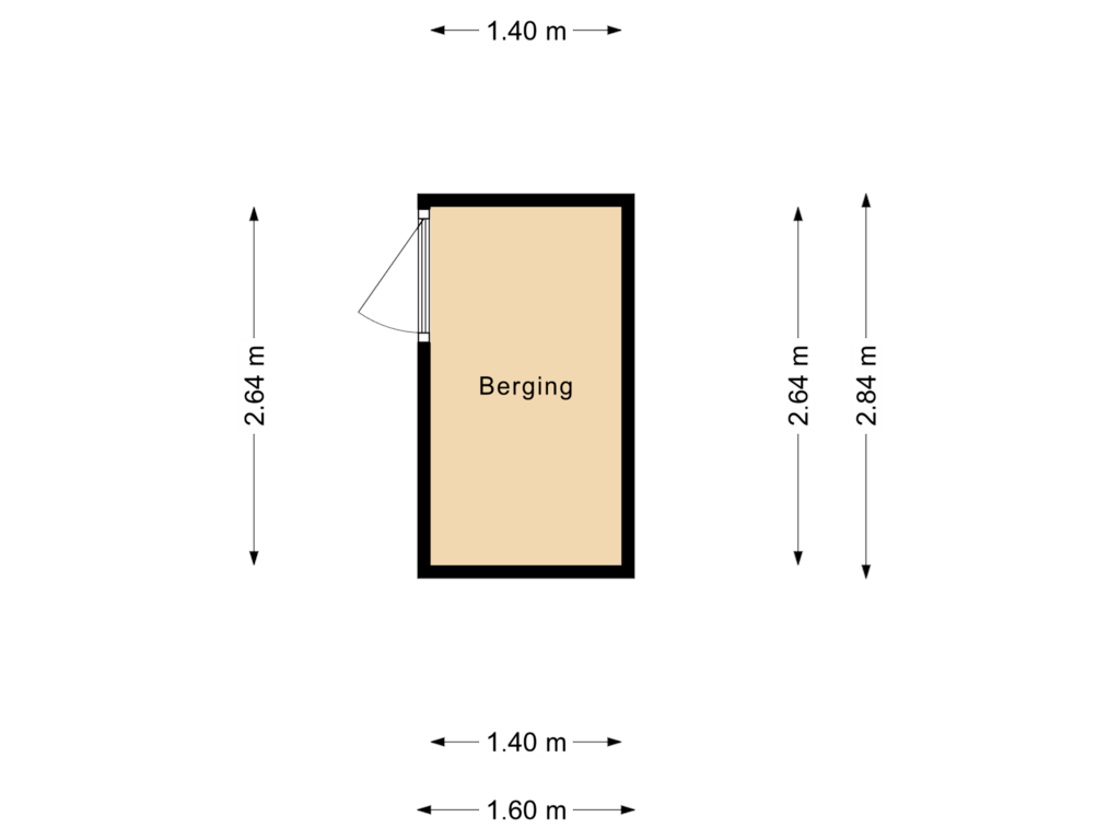 Bekijk plattegrond van Berging van Julianastraat 20