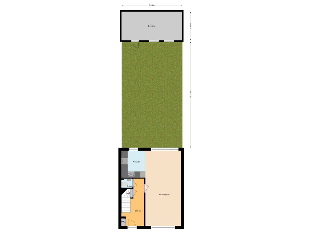 View floorplan of Situatie of Antonie Morostraat 6