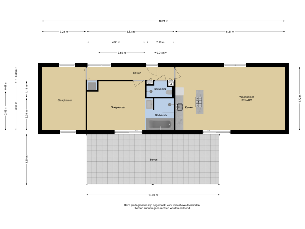 Bekijk plattegrond van Woonboot van Veenendaalkade 567