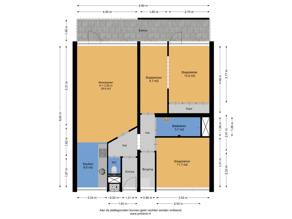 Bekijk plattegrond van Appartement van Munt 199