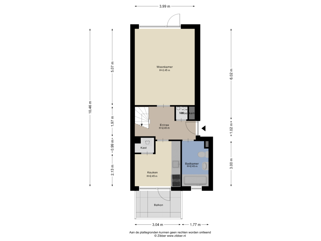 View floorplan of Begane Grond of Groenweegje 110