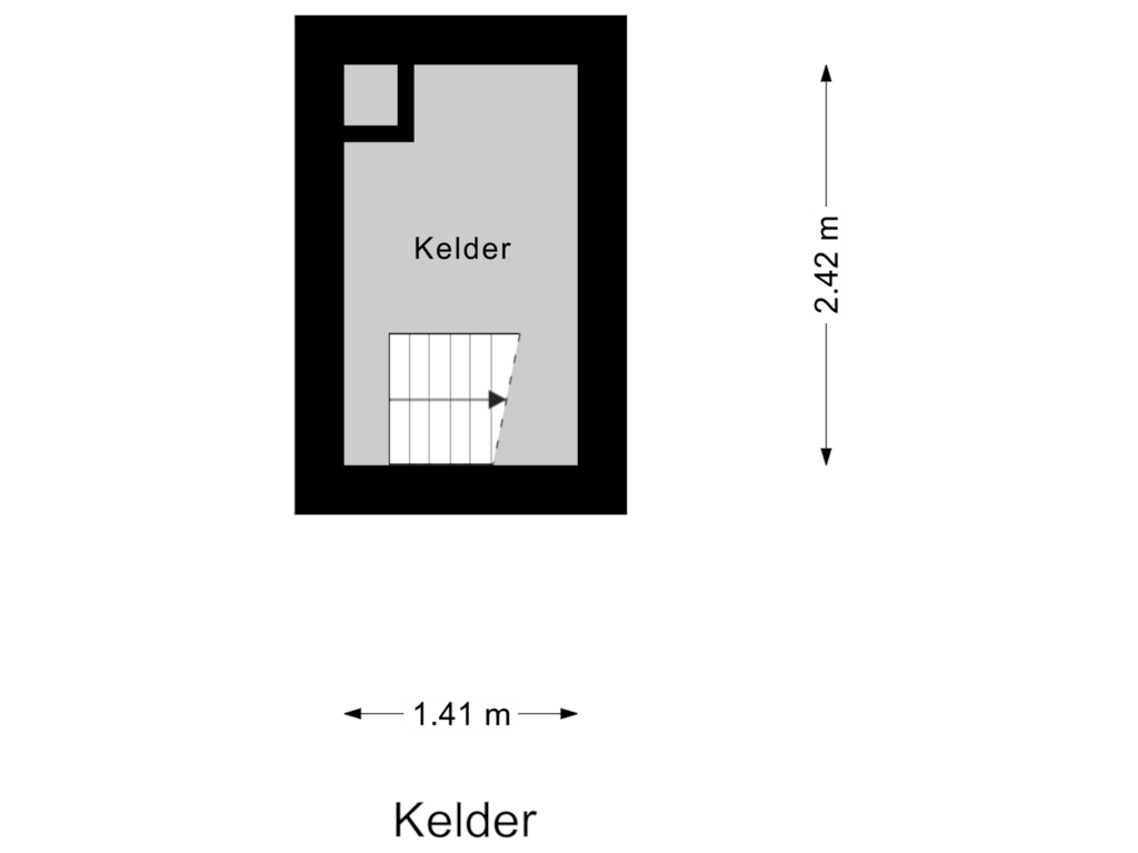 View floorplan of Kelder of Mezenlaantje 2