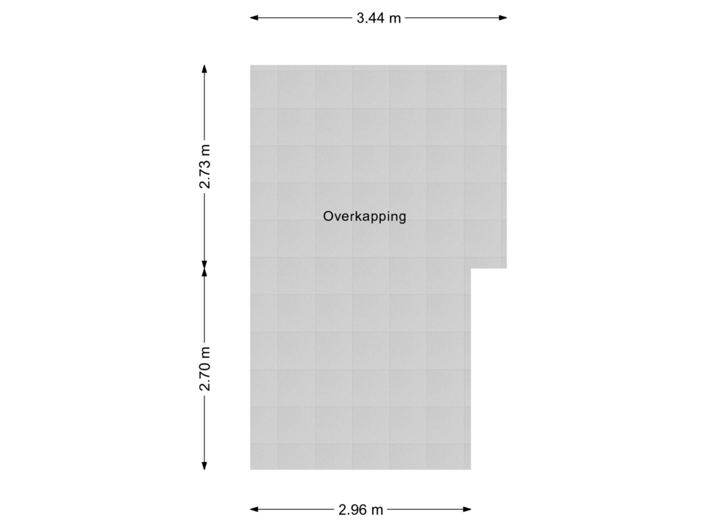 Bekijk plattegrond van Overkapping 1 van Prins Hendriklaan 9