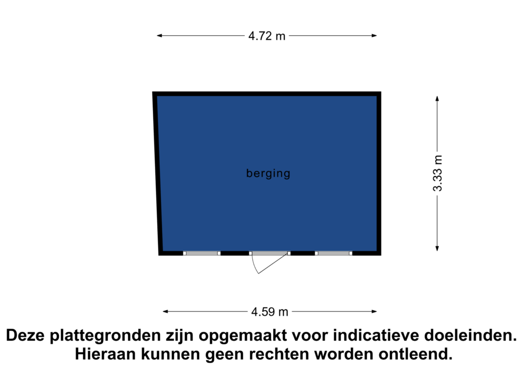 View floorplan of Berging-02 of Parklaan 89