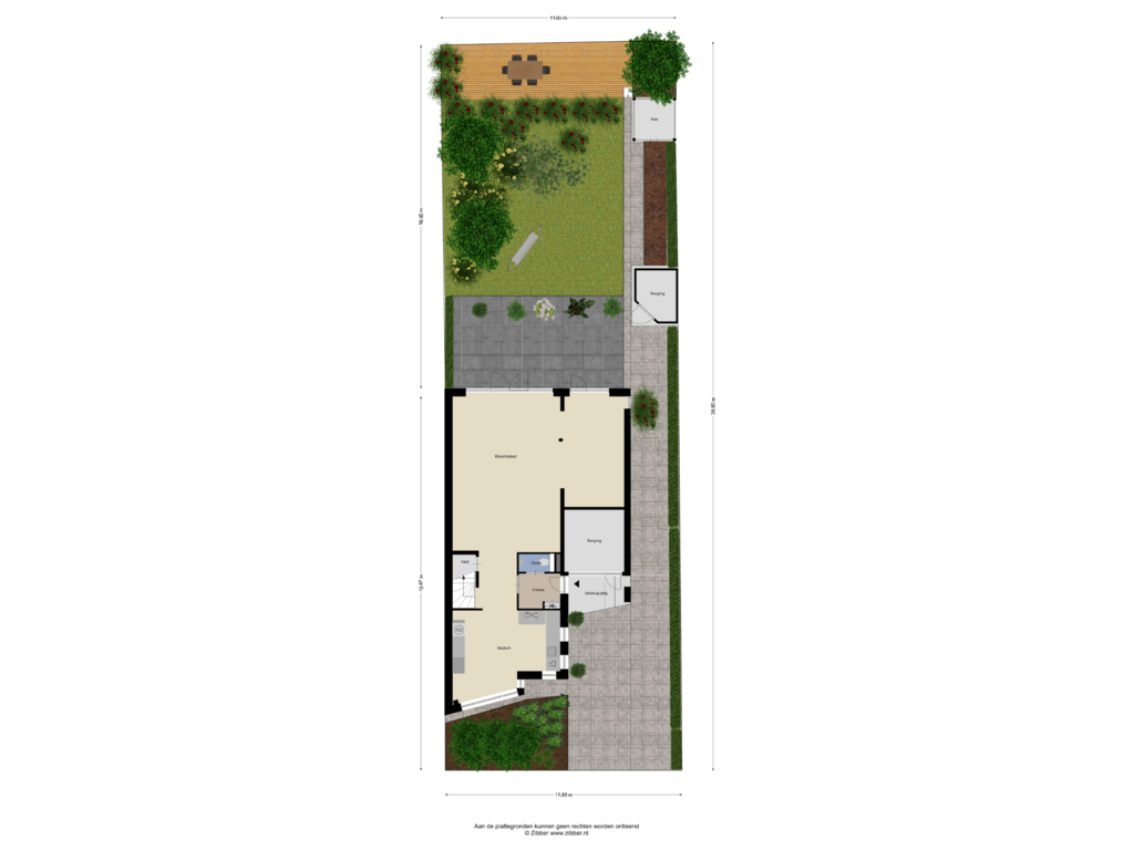 Bekijk plattegrond van Begane Grond Tuin van Gaffelstraat 11