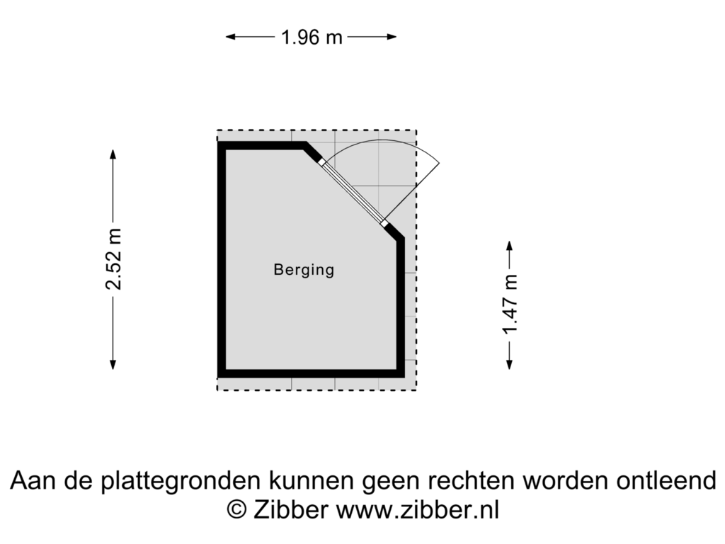 Bekijk plattegrond van Berging van Gaffelstraat 11