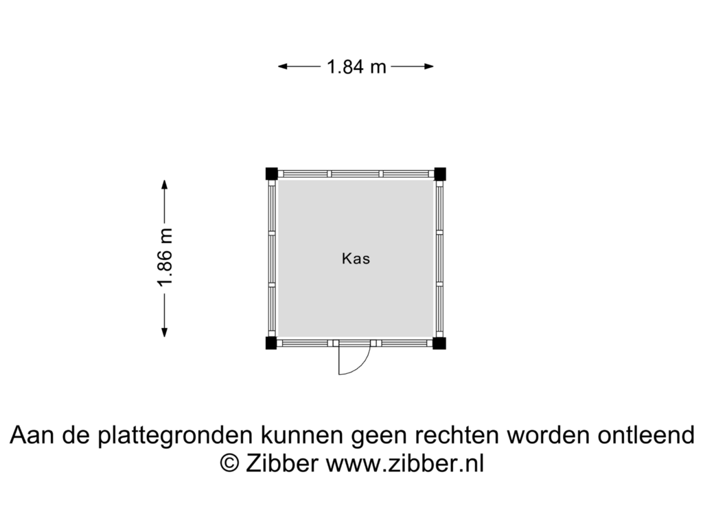 Bekijk plattegrond van Kas van Gaffelstraat 11