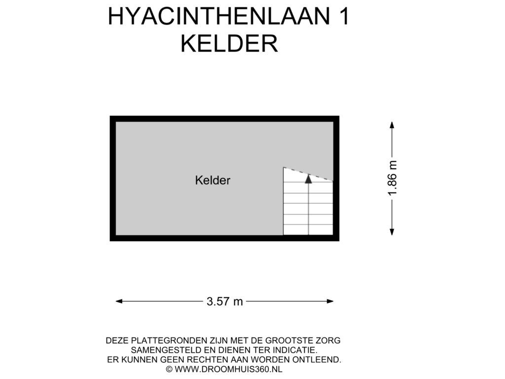 Bekijk plattegrond van Kelder van Hyacinthenlaan 1