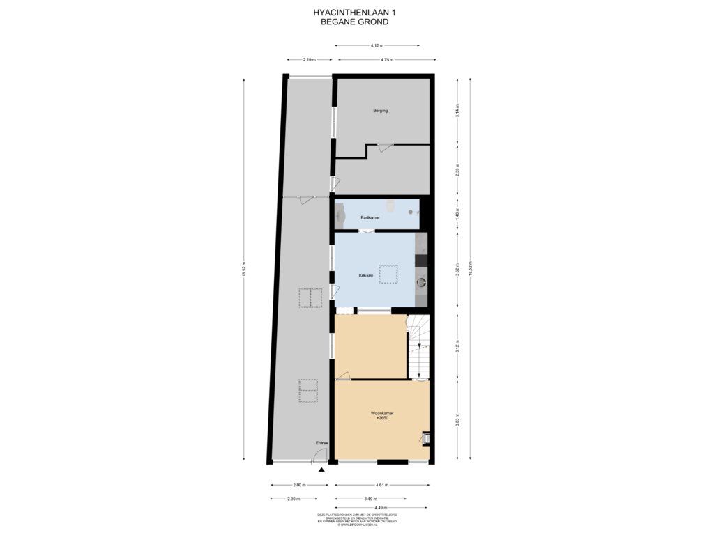 Bekijk plattegrond van Begane Grond van Hyacinthenlaan 1