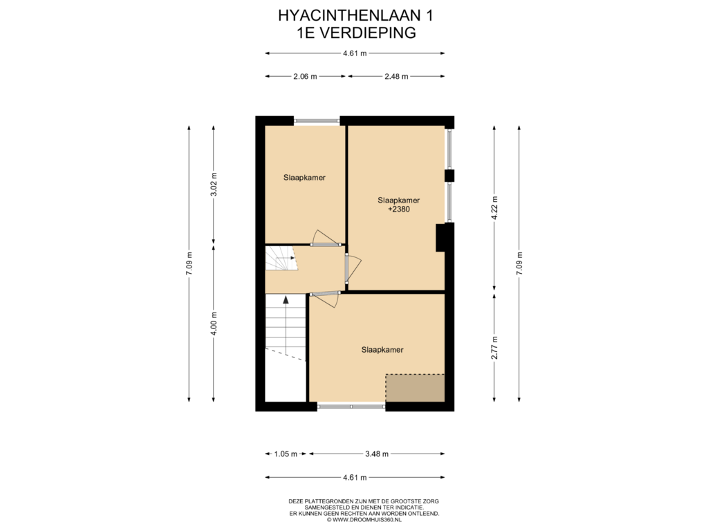 Bekijk plattegrond van 1E Verdieping van Hyacinthenlaan 1