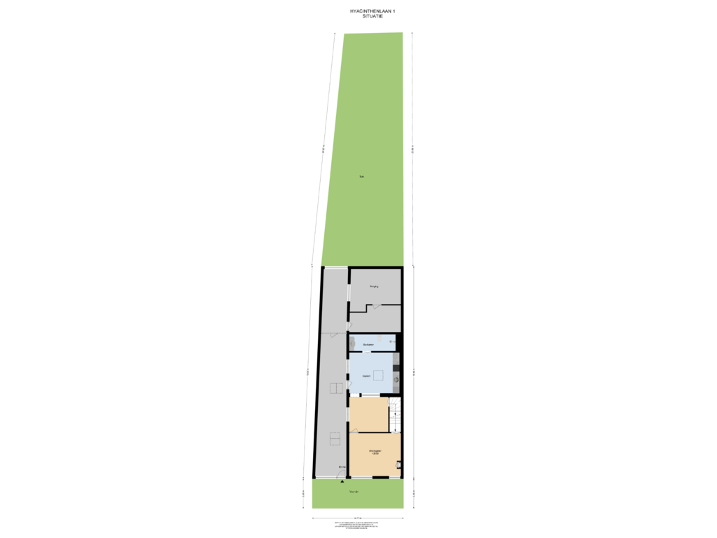 Bekijk plattegrond van Situatie van Hyacinthenlaan 1