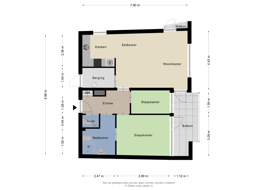 Bekijk plattegrond van Appartement van Oldenzaalsestraat 10-28