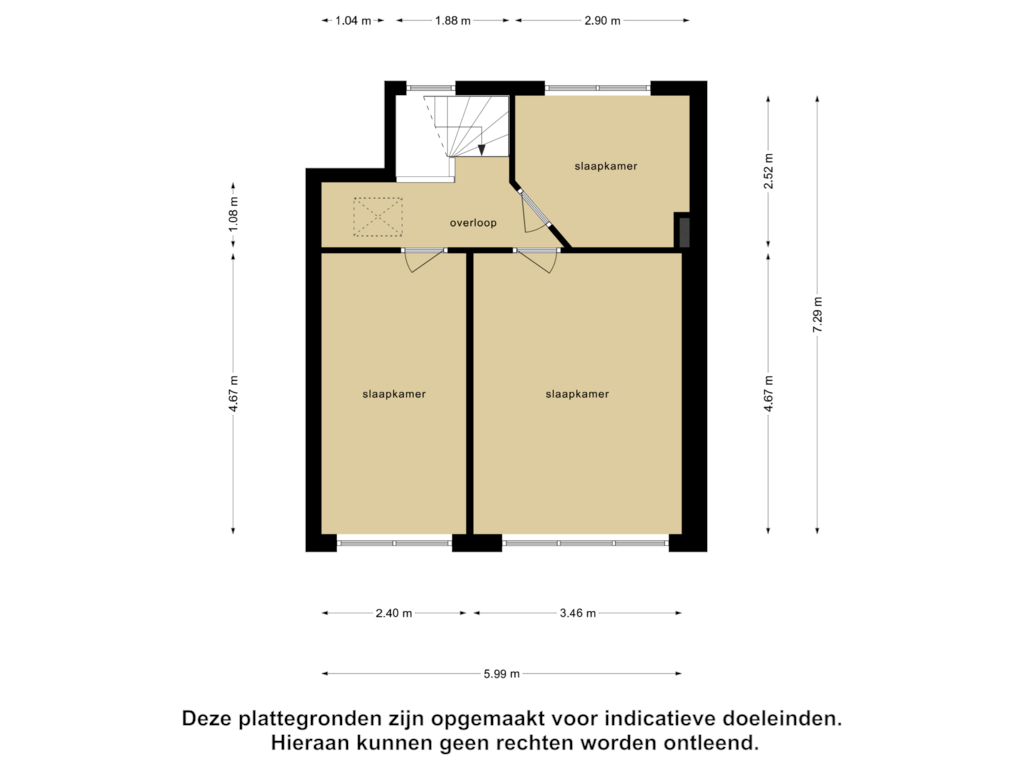 Bekijk plattegrond van Eerste Verdieping van Brouwerijstraat 10