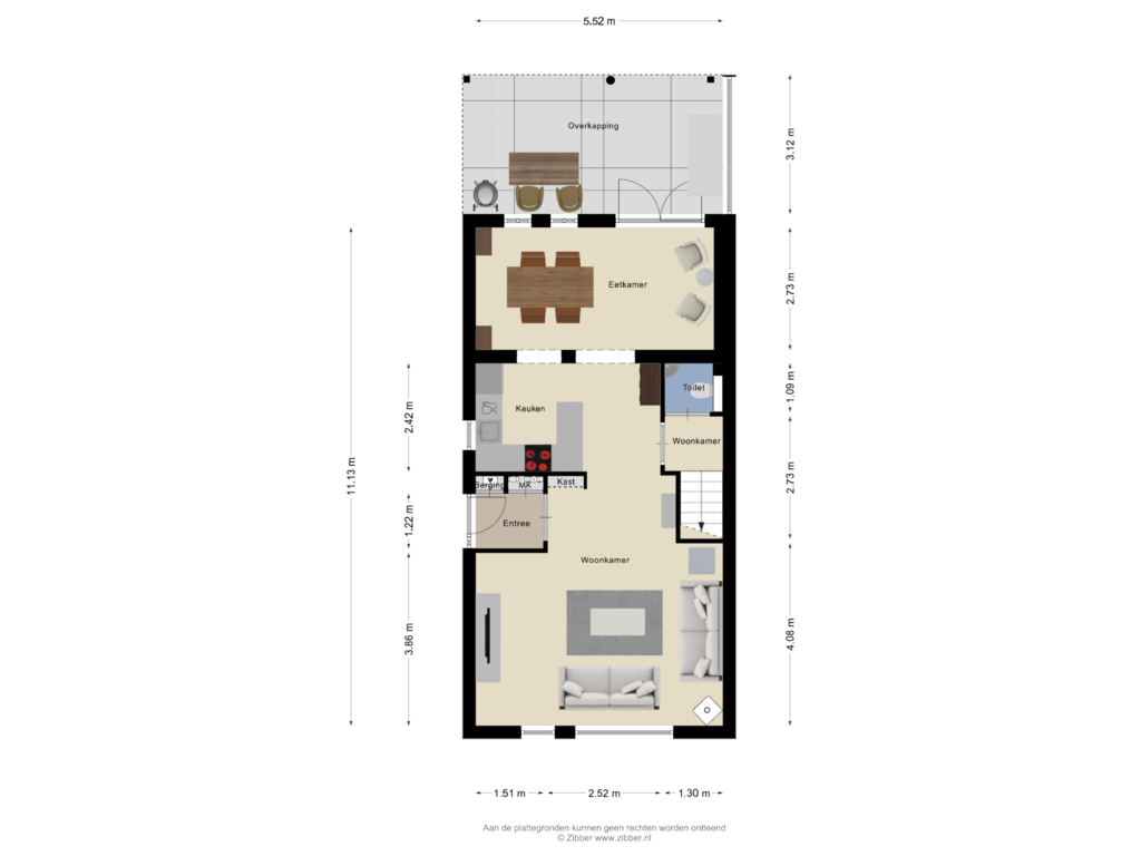 View floorplan of Begane grond of Gaasterland 9