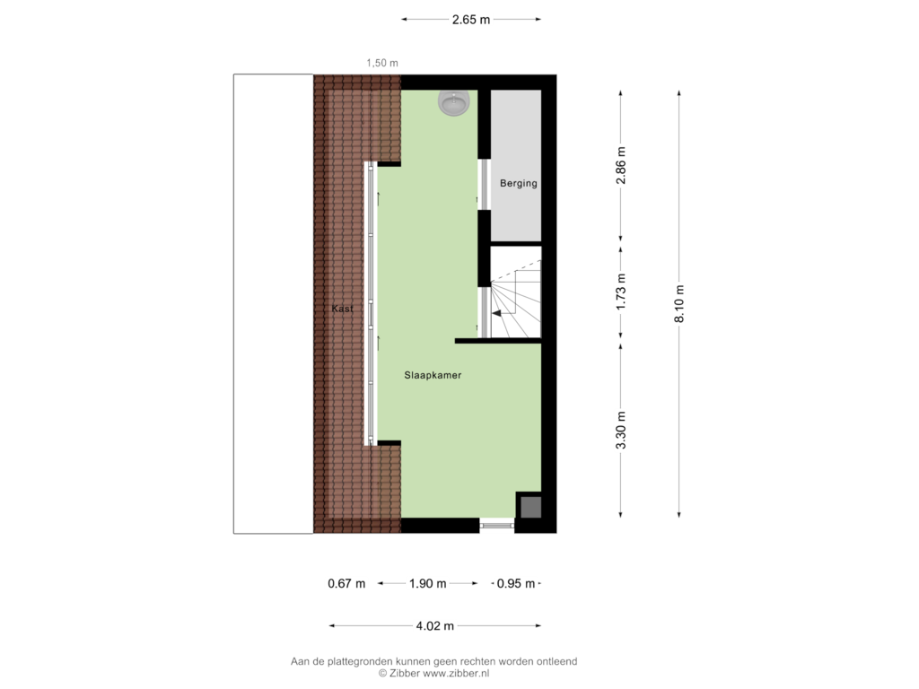 View floorplan of Tweede verdieping of Gaasterland 9