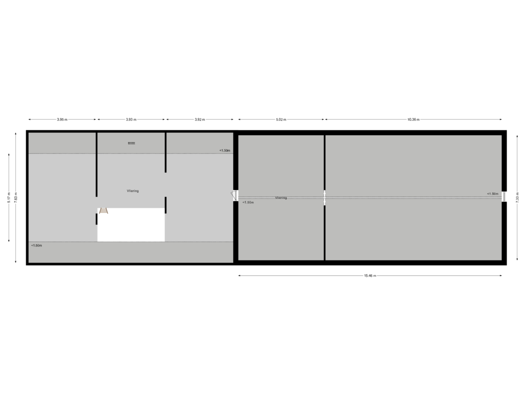 Bekijk plattegrond van Vliering van Korte Stukken 6