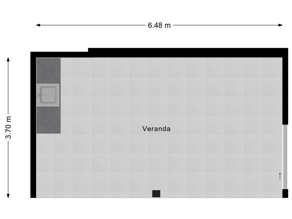 Bekijk plattegrond van Veranda van Korte Stukken 6