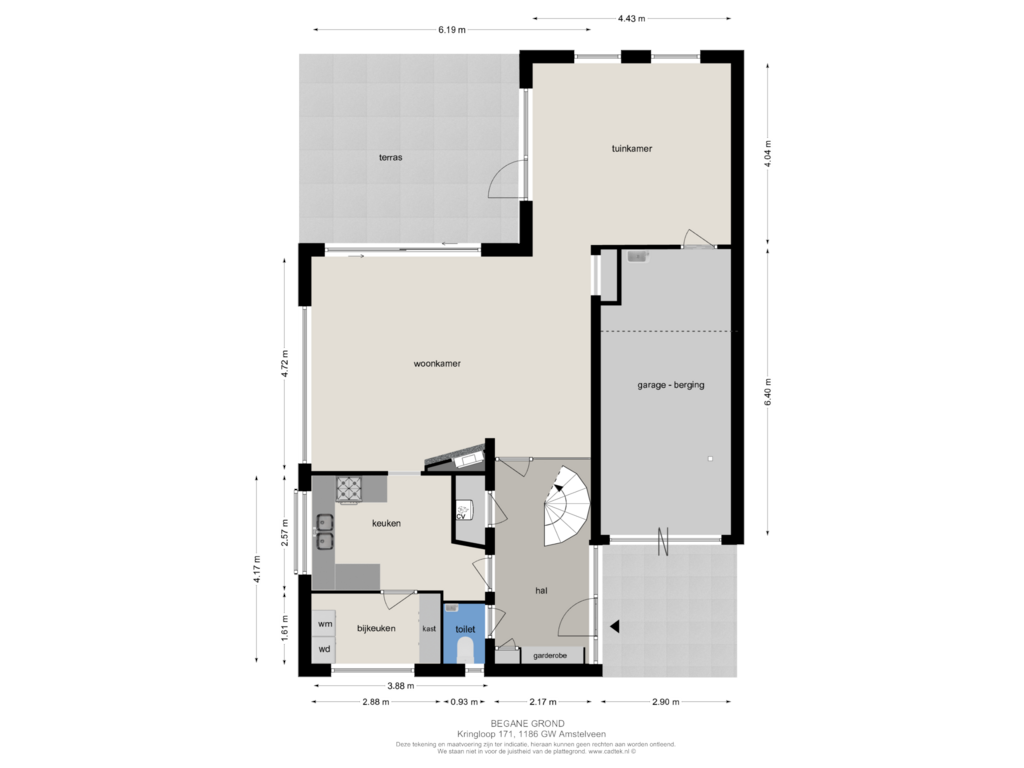 Bekijk plattegrond van Begane Grond van Kringloop 171