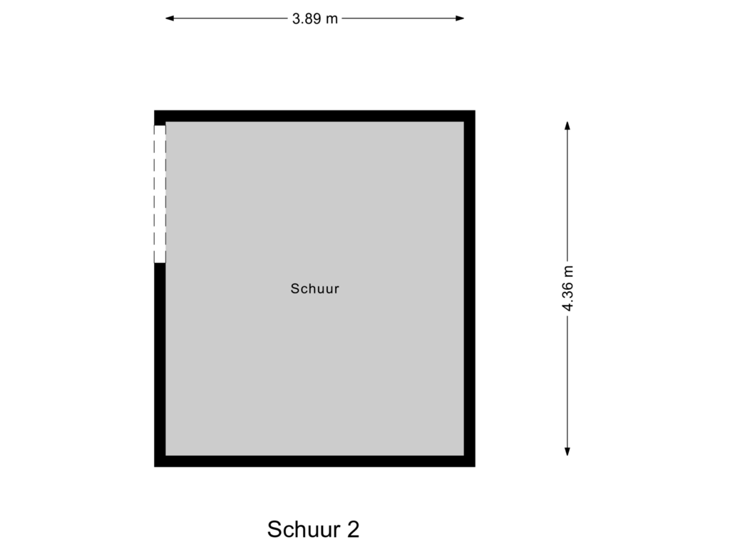 Bekijk plattegrond van Schuur 2 van Duinweg 48