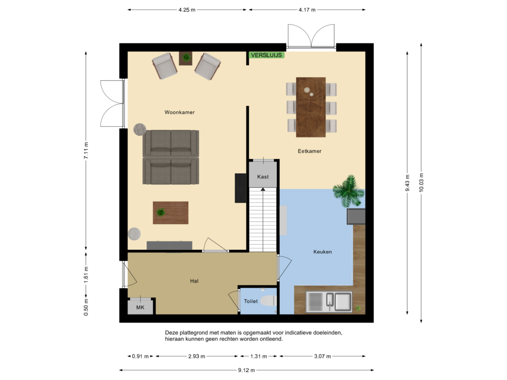 Bekijk plattegrond van First floor van Sint Bavodijk 58