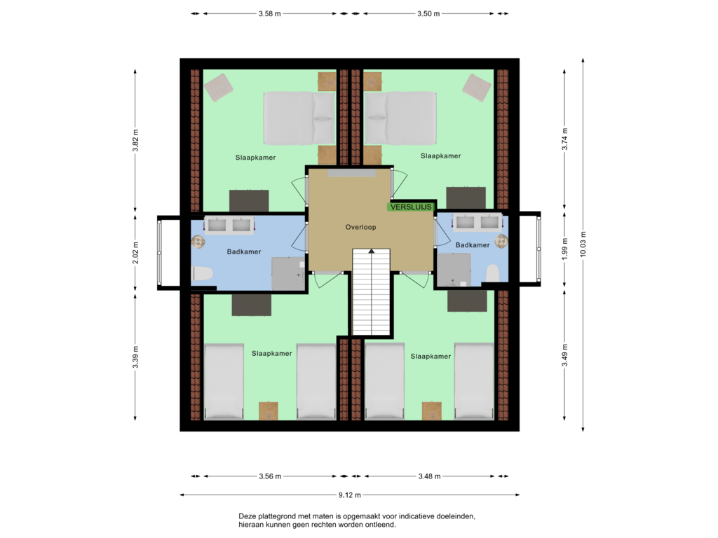 Bekijk plattegrond van 1e verdieping van Sint Bavodijk 58