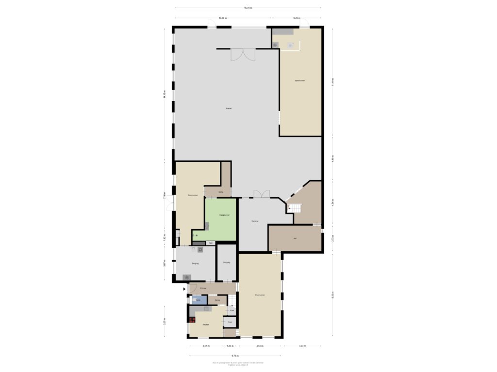 Bekijk plattegrond van Begane Grond van Hoofdweg 102