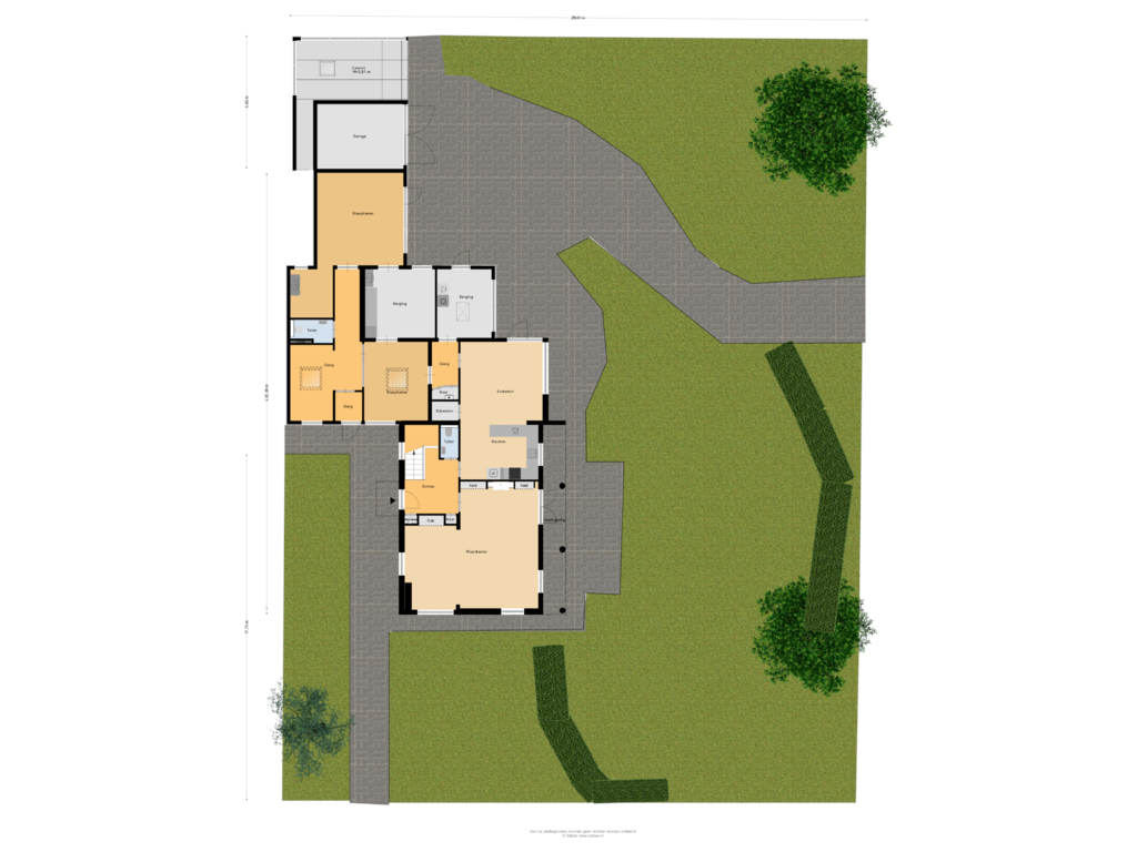 View floorplan of Begane Grond Tuin of Kloosterweg 19