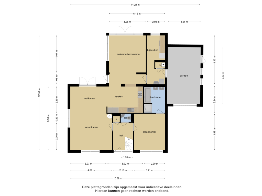 View floorplan of Begane grond of Grevelingenhout 183