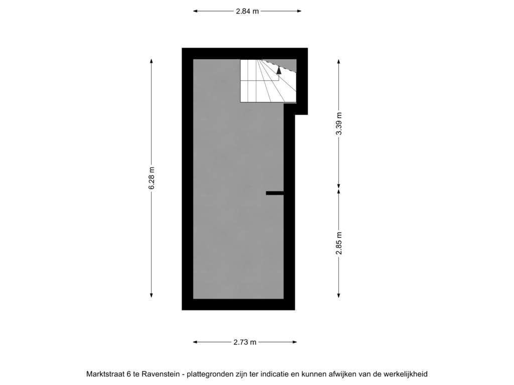 Bekijk plattegrond van Marktstraat 6 te Ravenstein - kelder van Marktstraat 6