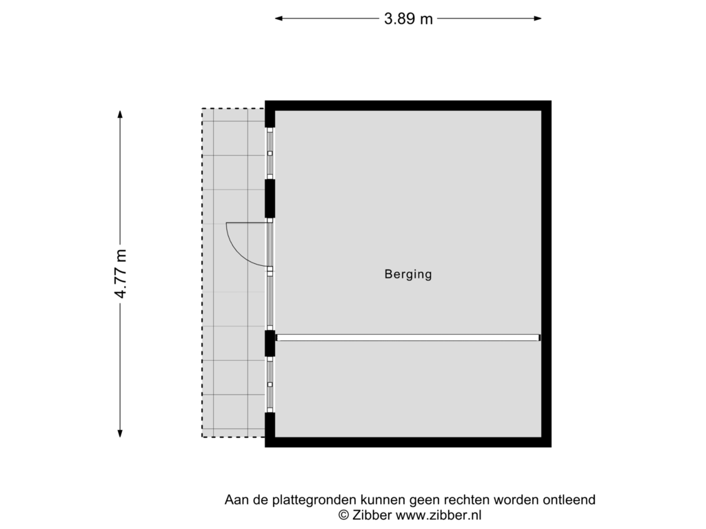 Bekijk plattegrond van Berging van Bokstraat 4