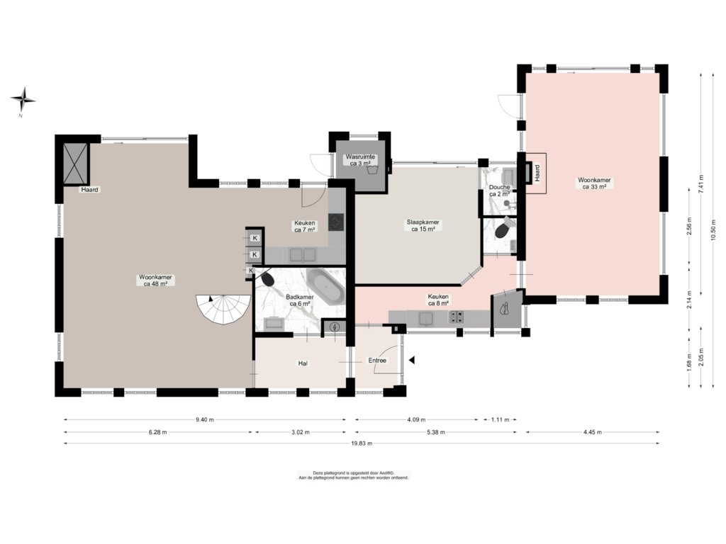 Bekijk plattegrond van Begane grond van Appelbergenweg 4