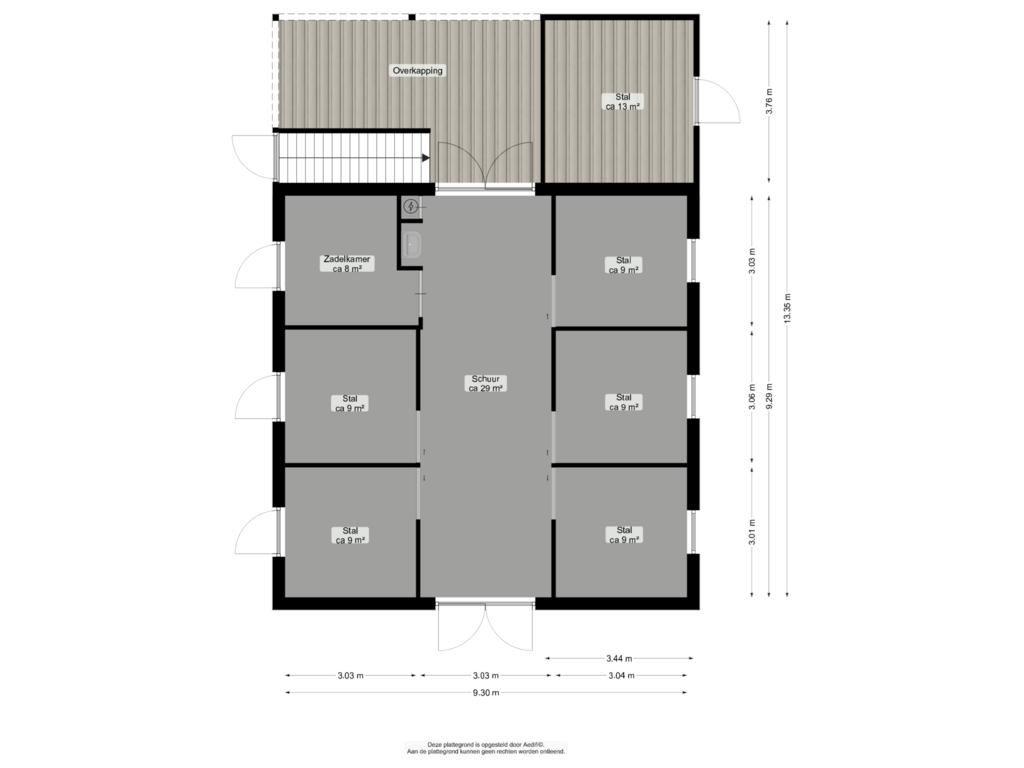 Bekijk plattegrond van Bijgebouw van Appelbergenweg 4