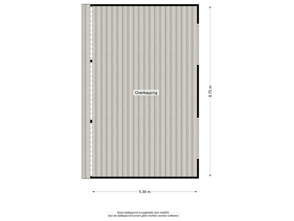 Bekijk plattegrond van Overkapping van Appelbergenweg 4