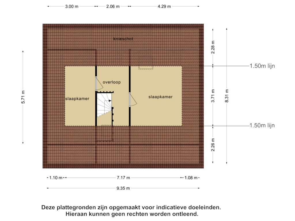 Bekijk plattegrond van 2e verdieping van Kluisstraat 43-A