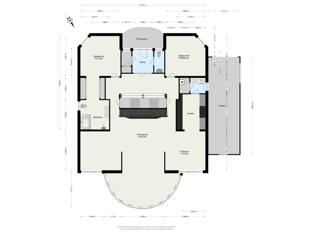 Bekijk plattegrond van Begane Grond van Manegelaantje 10