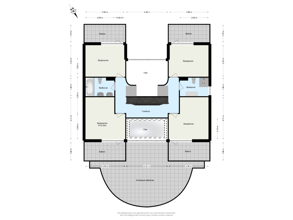 Bekijk plattegrond van Verdieping 1 van Manegelaantje 10