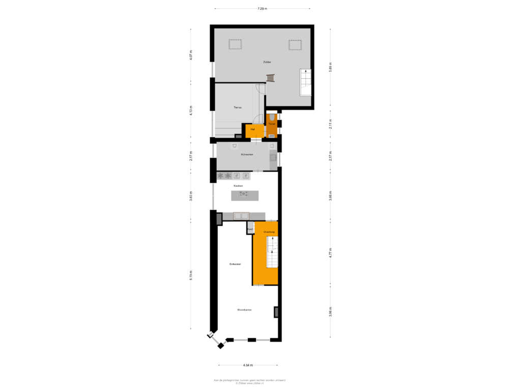 Bekijk plattegrond van Eerste Verdieping van Voorstraat 32