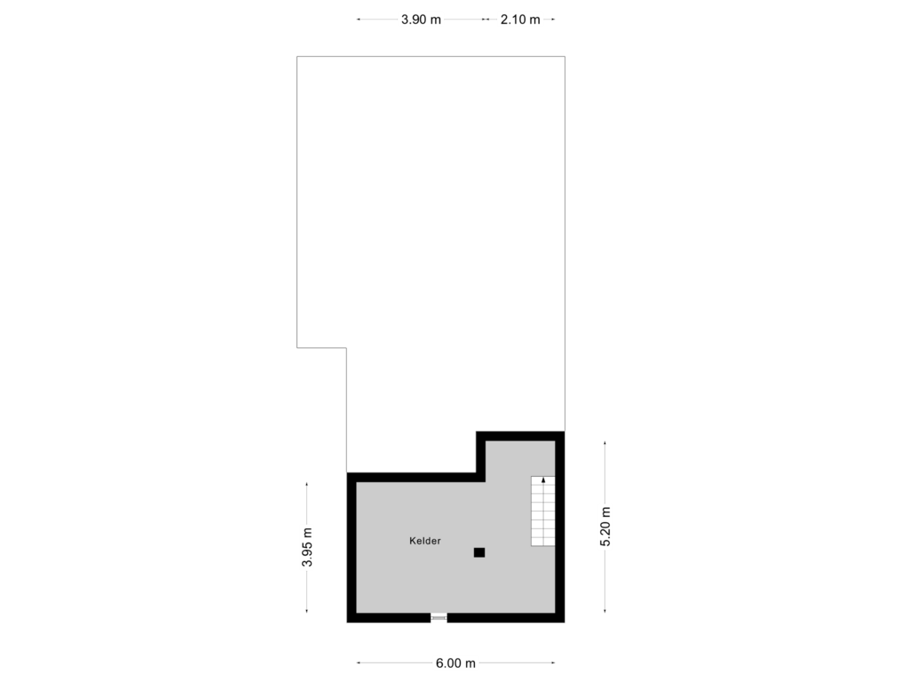 Bekijk plattegrond van Souterrain van Ridderweg 47