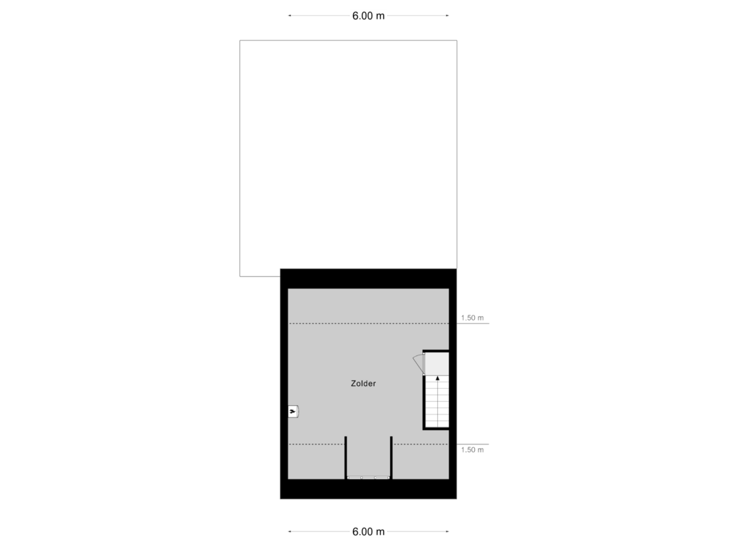 Bekijk plattegrond van Verdieping 2 van Ridderweg 47