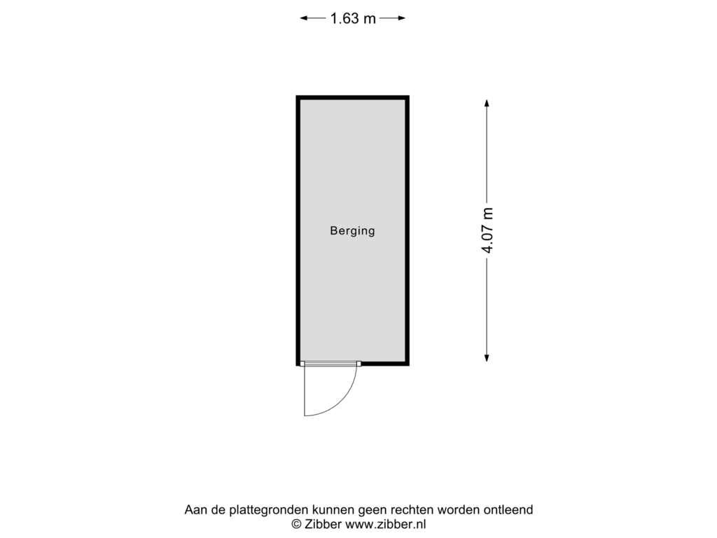 Bekijk plattegrond van Berging van Kosterhof 15