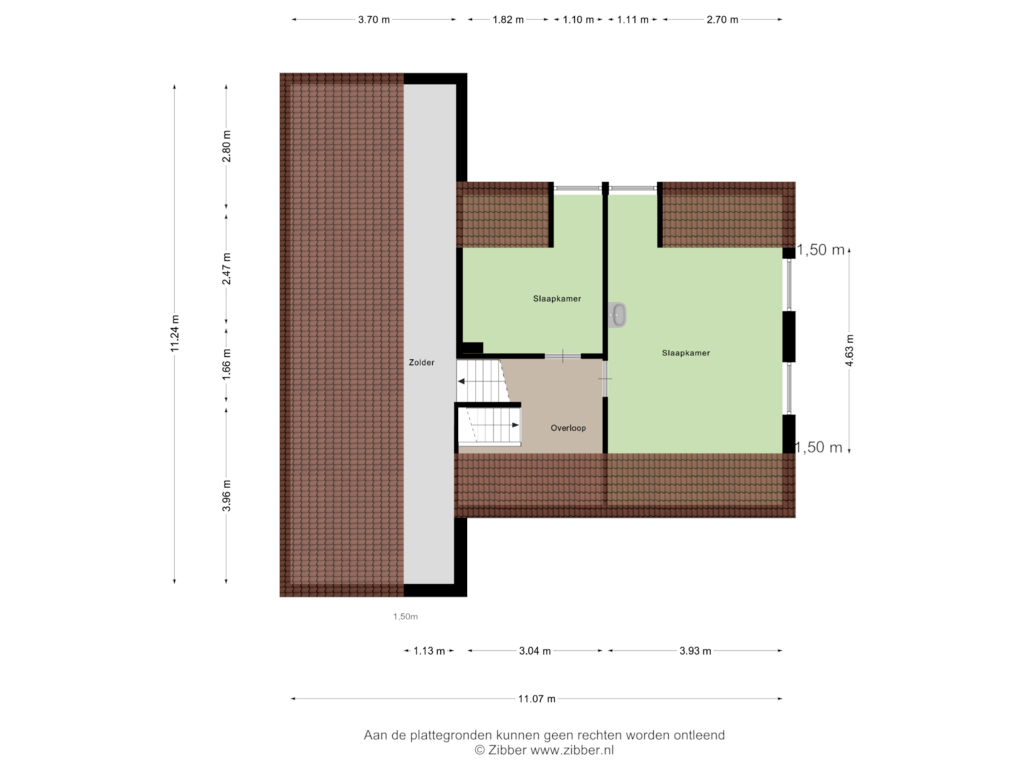 Bekijk plattegrond van Eerste Verdieping van Schoonbronstraat 2