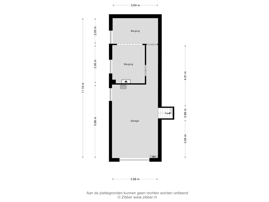 Bekijk plattegrond van Garage van Schoonbronstraat 2