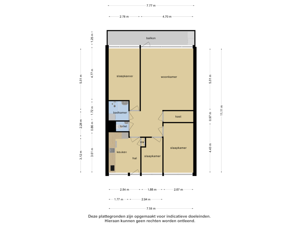 Bekijk plattegrond van appartement van Oost-Dorsch 36