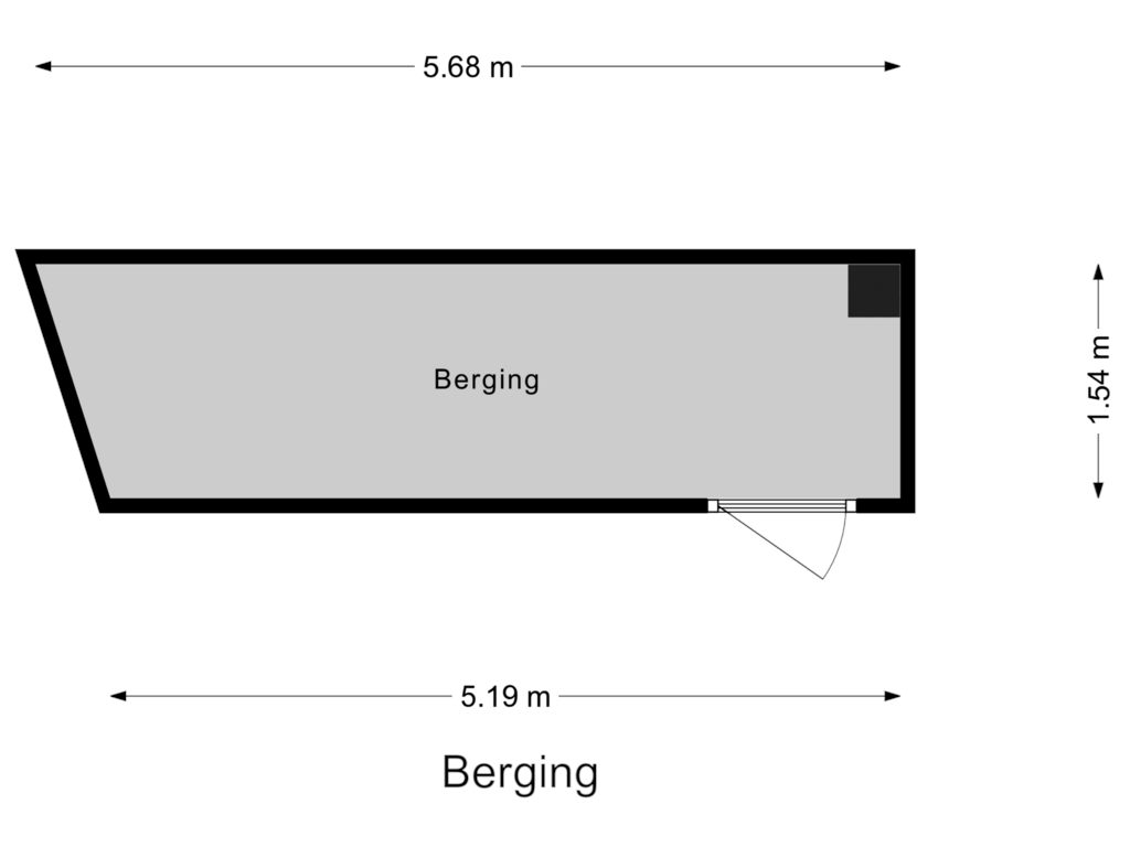 Bekijk plattegrond van Berging van Parallel Boulevard 17