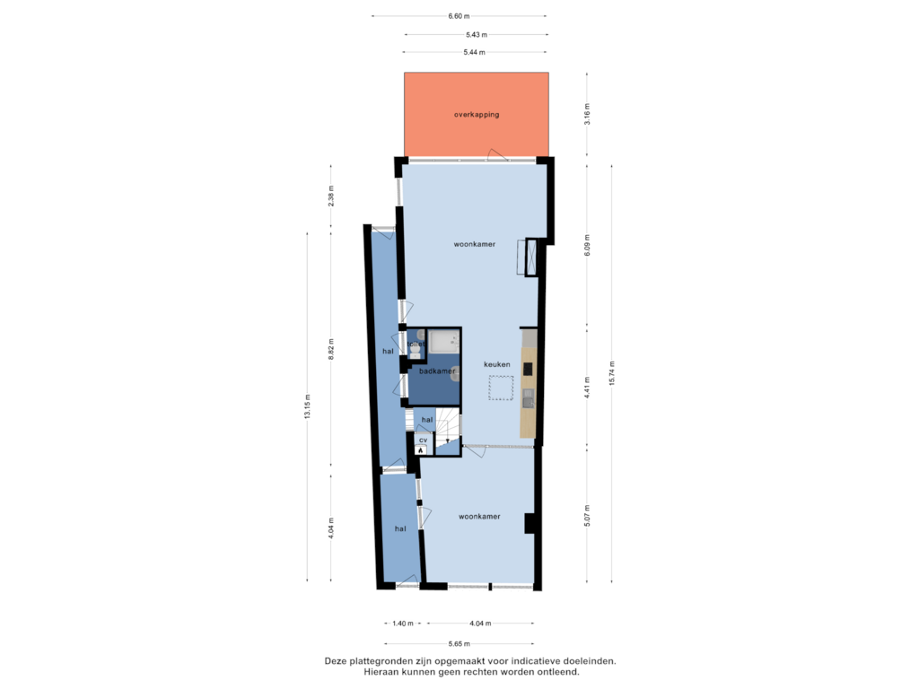 View floorplan of Begane grond of Kapellestraat 5