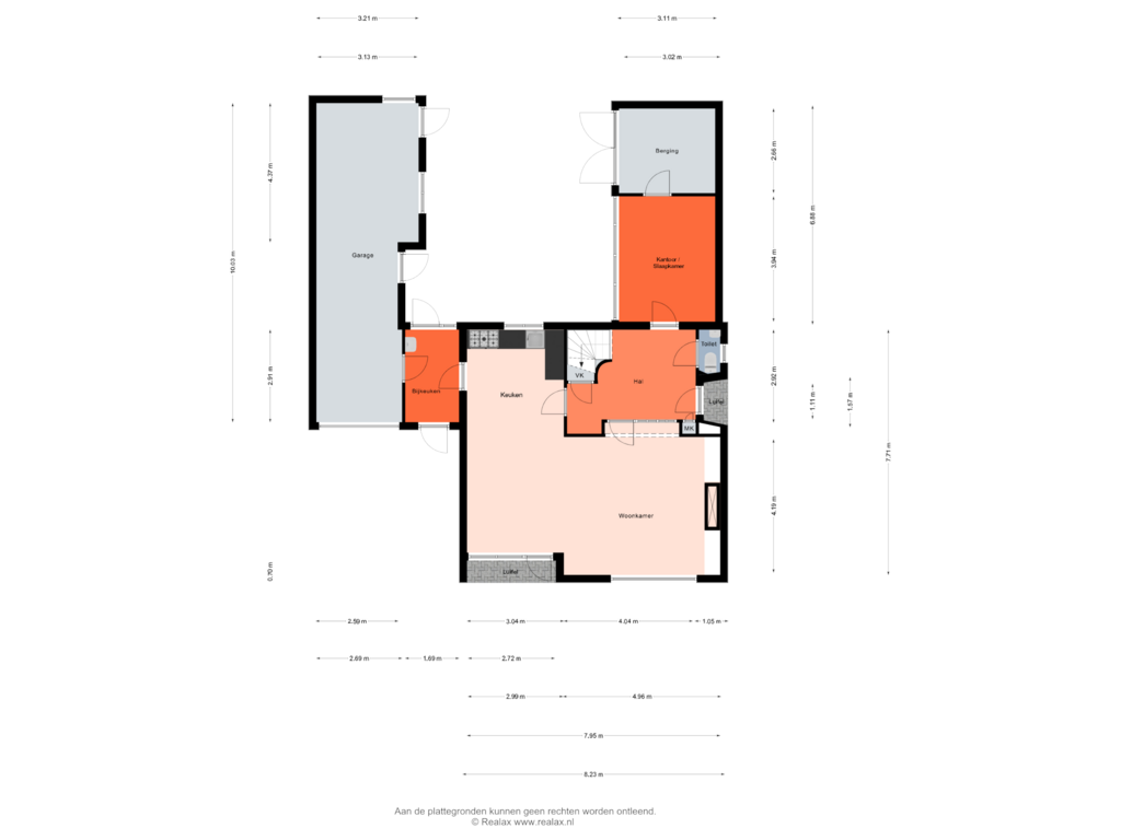 Bekijk plattegrond van Begane grond van Oude Deldensestraat 22